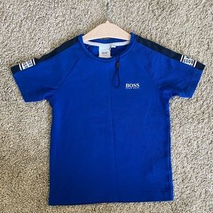 BOSS Kidswear contrasting side panel tshirt